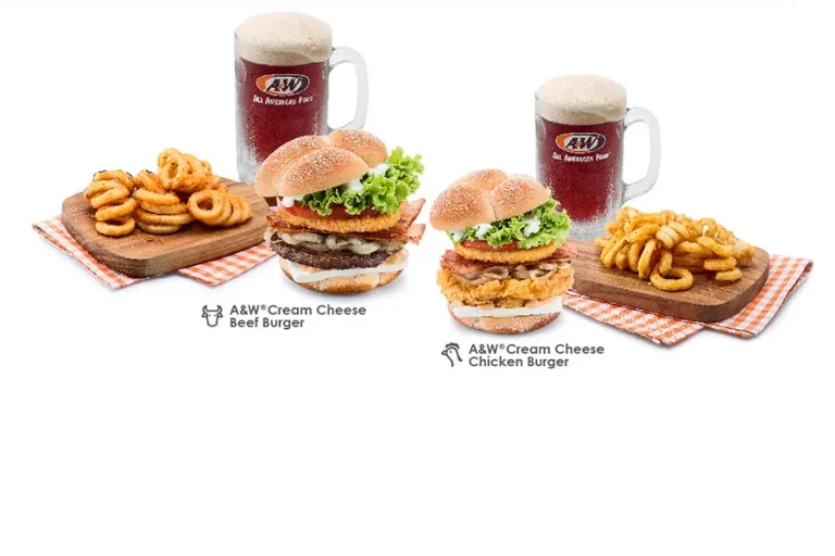 A&W SNACKS MENU WITH PRICES FOR SINGAPORE