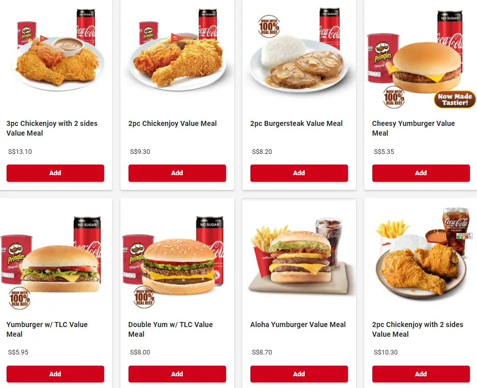 JOLLIBEE SOLO VALUE MEALS MENU PRICES 2024