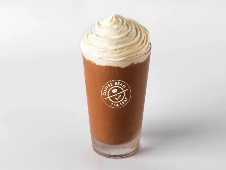 COFFEE BEAN MILK BASED ICE BLENDED DRINKS MENU WITH PRICES FOR SINGAPORE