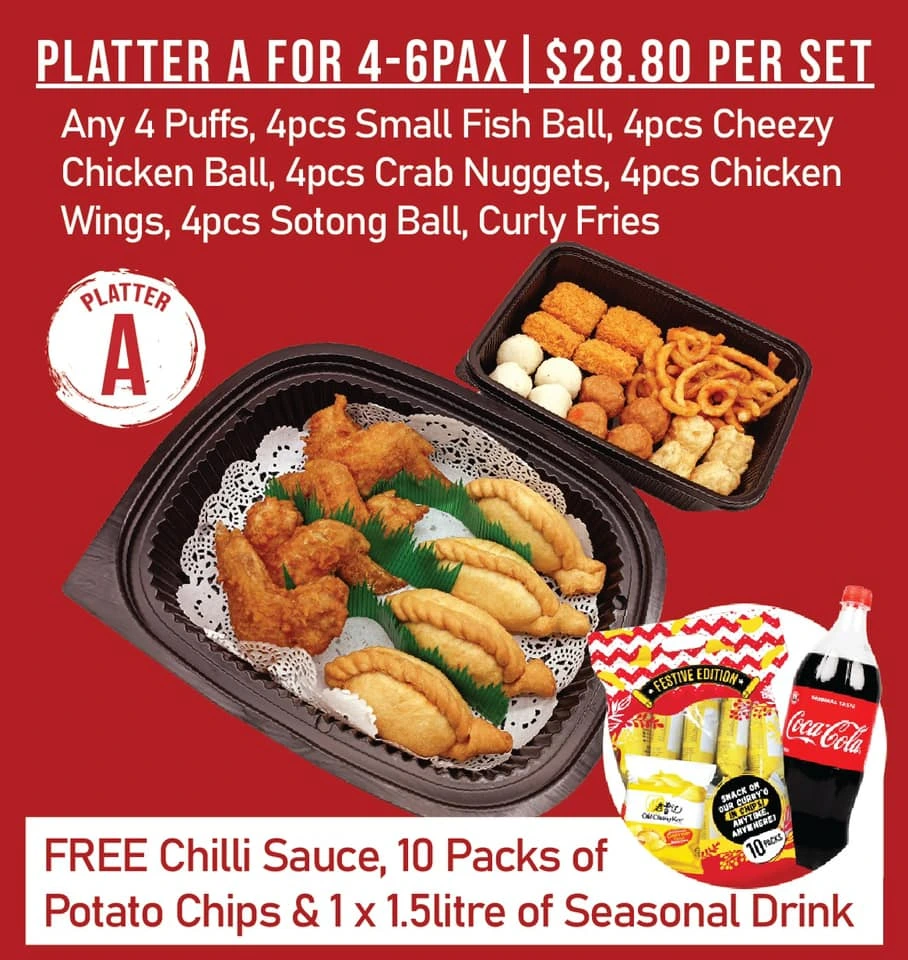 OLD CHANG KEE PLATTER A FOR 4 TO 6 MENU 2024