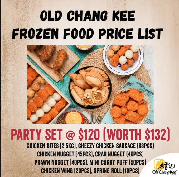 OLD CHANG KEE SNACKS MENU WITH PRICES 2024