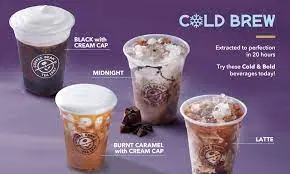 THE COFFEE BEAN COLD & BOLD BREW MENU WITH PRICES FOR SINGAPORE