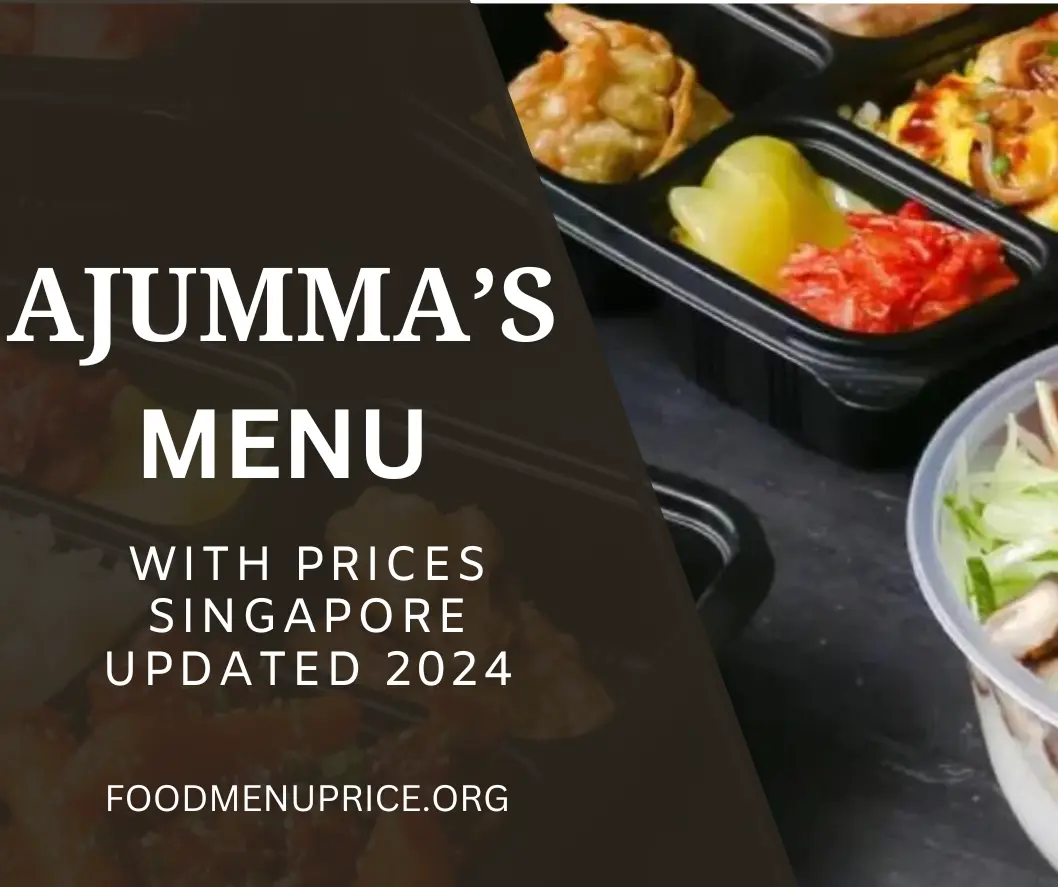 AJUMMA’S MENU 2024