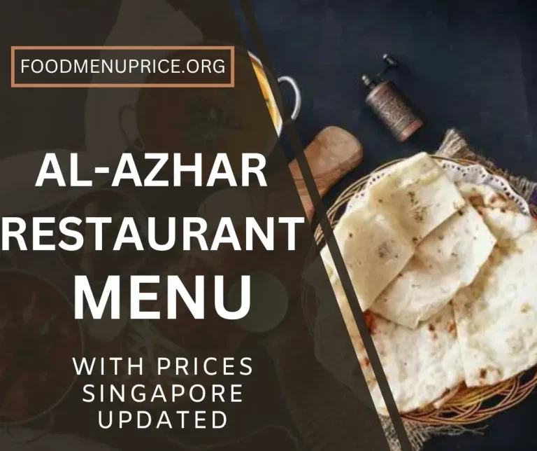 AL-AZHAR RESTAURANT MENU 2024