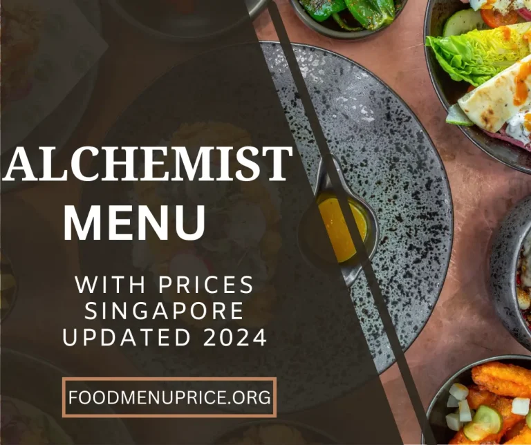 ALCHEMIST MENU 2024