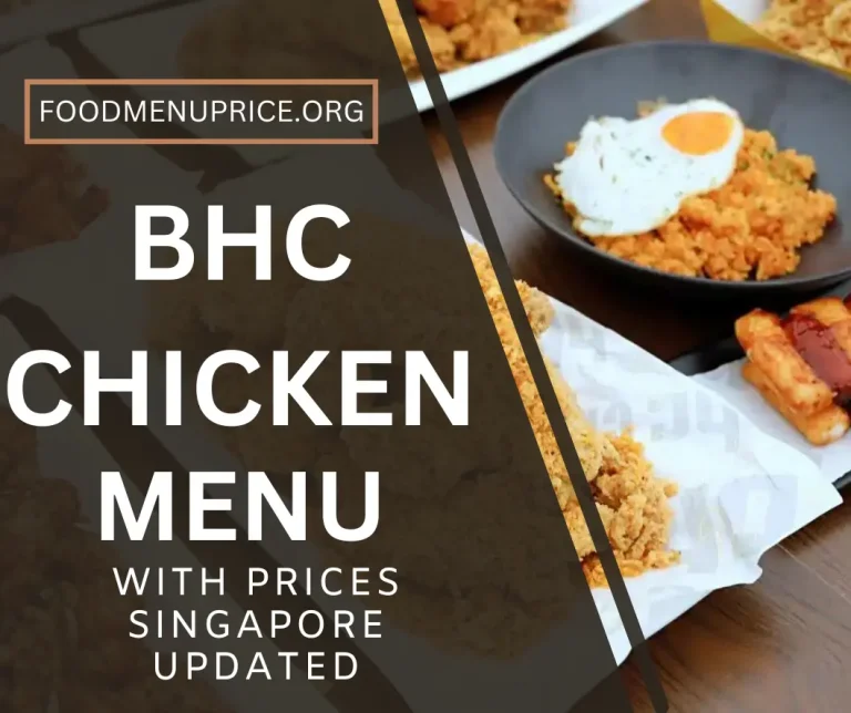 BHC CHICKEN MENU 2024