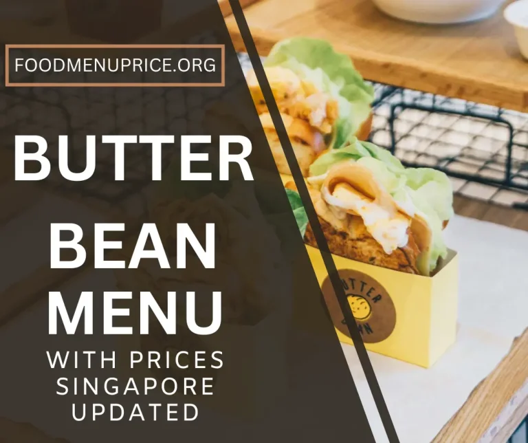 BUTTER BEAN MENU 2024