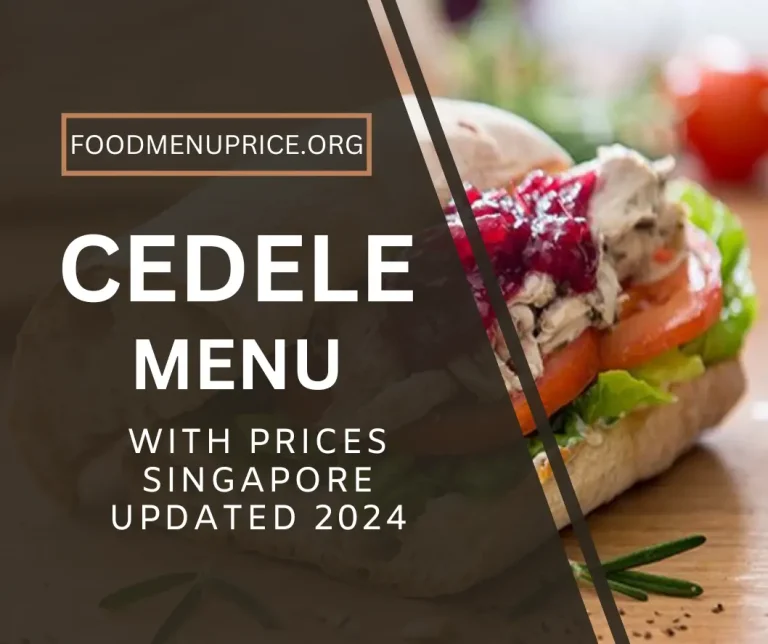 CEDELE MENU 2024