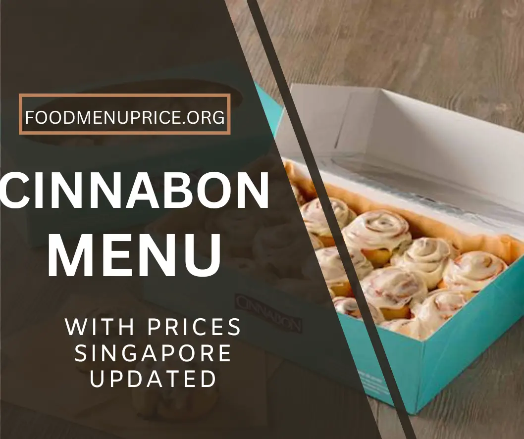 CINNABON MENU 2024