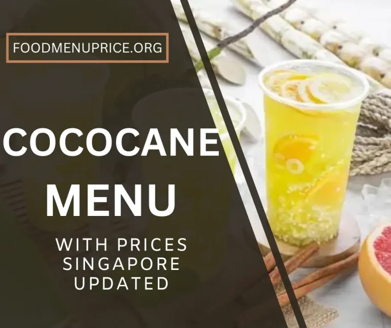 COCOCANE MENU 2024