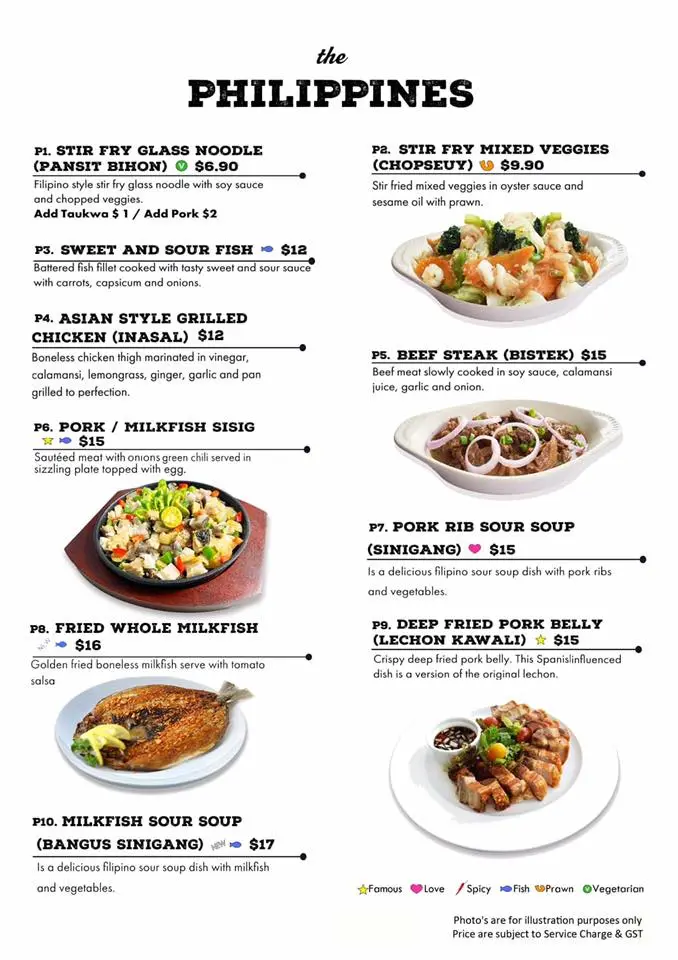 LA CAFÉ & BAR PHILIPPINES MENU 2024