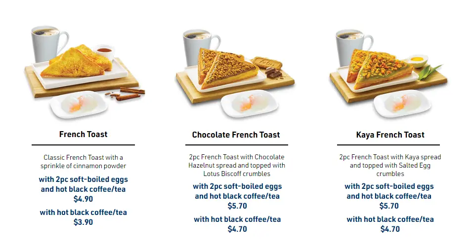 LJS FRENCH TOAST MENU 2024