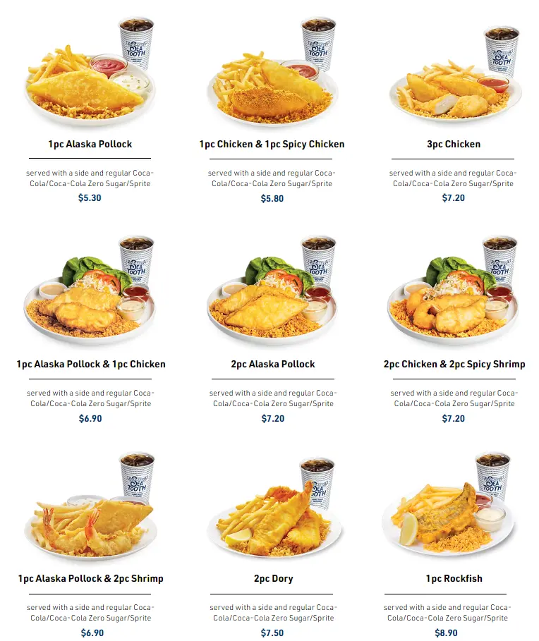 LONG JOHN SILVER’S GOLDEN DEALS MENU 2024