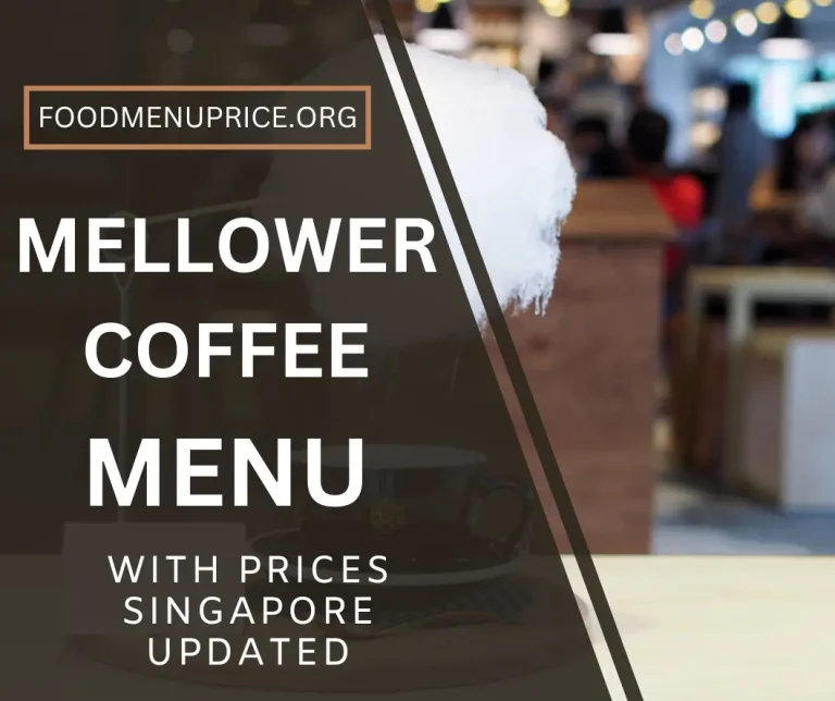 MELLOWER COFFEE MENU 2024