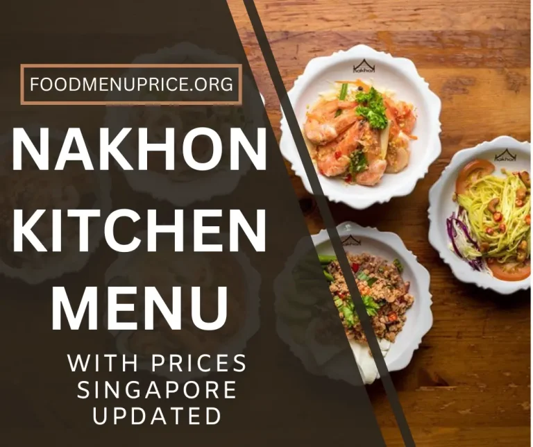 NAKHON KITCHEN MENU 2024