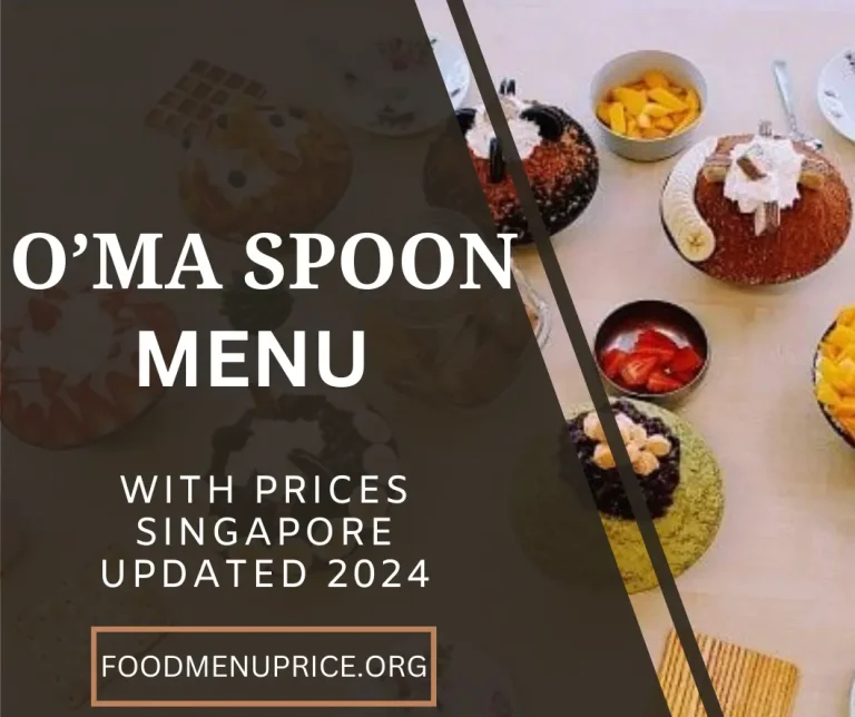 O’MA SPOON MENU 2024