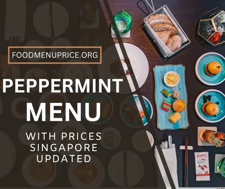 PEPPERMINT MENU 2024