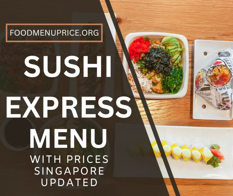 SUSHI EXPRESS MENU 2024