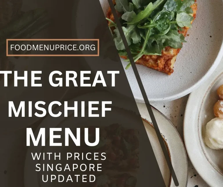 THE GREAT MISCHIEF MENU 2024