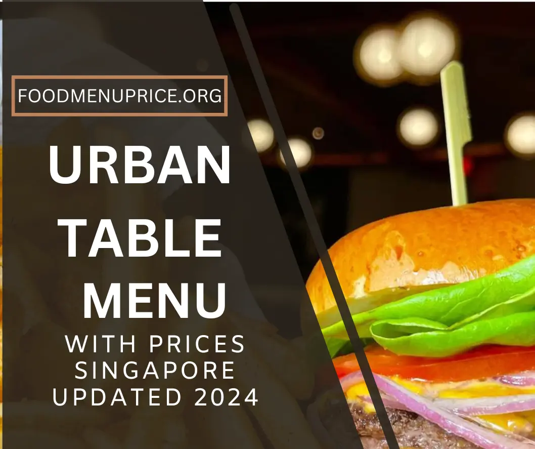 URBAN TABLE MENU 2024