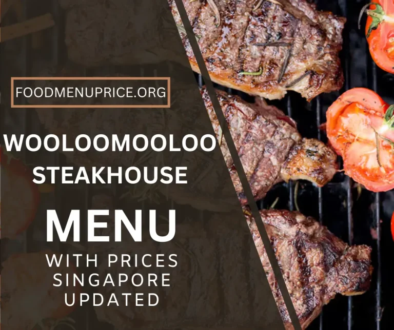 WOOLOOMOOLOO STEAKHOUSE MENU 2024