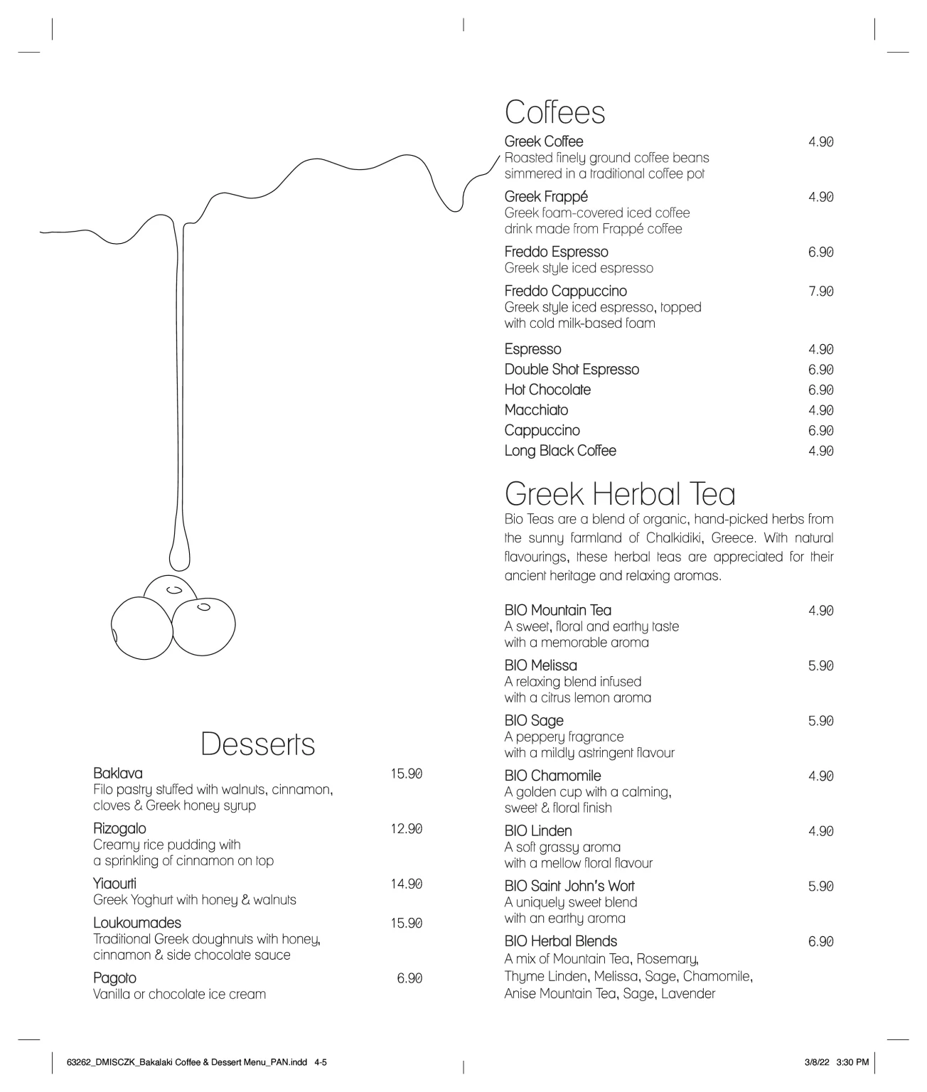 BAKALAKI KREATIKA COFFEE MENU 2024