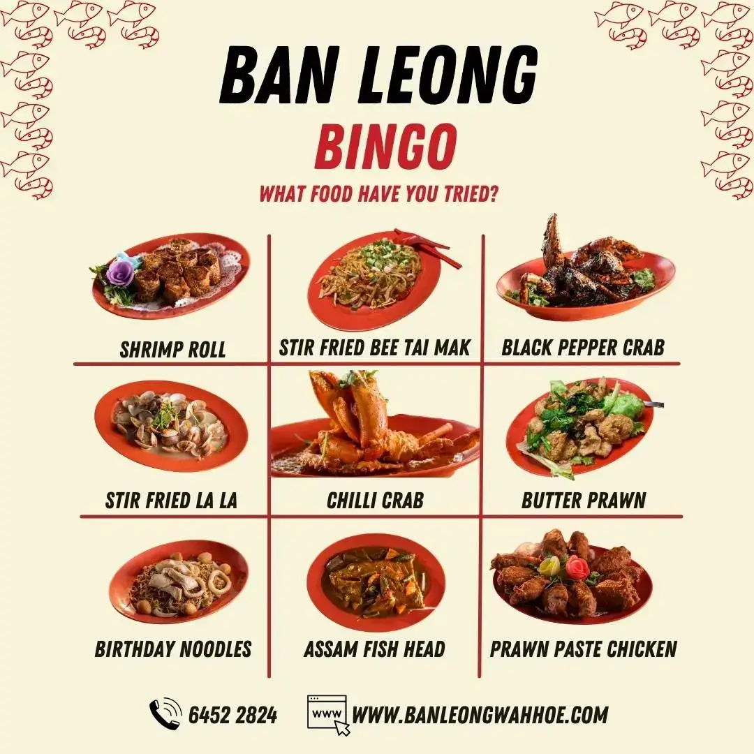 BAN LEONG WAH HOE NOODLES DISHES MENU WITH PRICE 2024