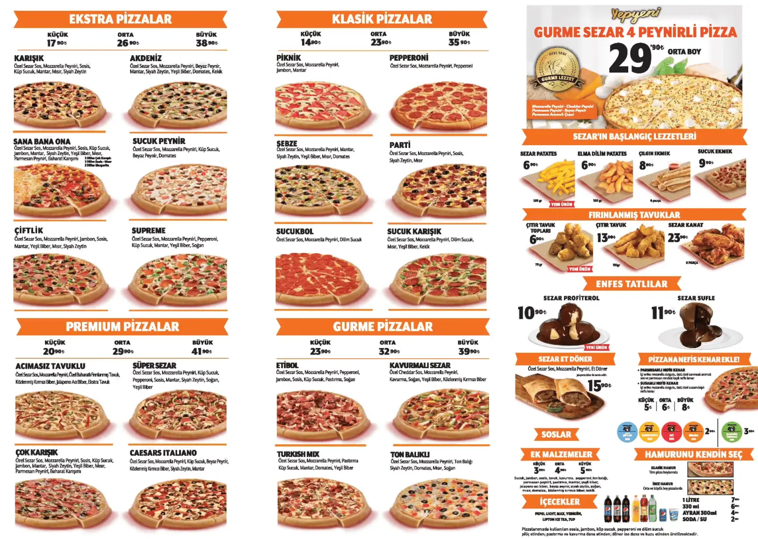 LITTLE CAESARS PIZZA SPECIALTY PIZZA (12″) MENU 2024