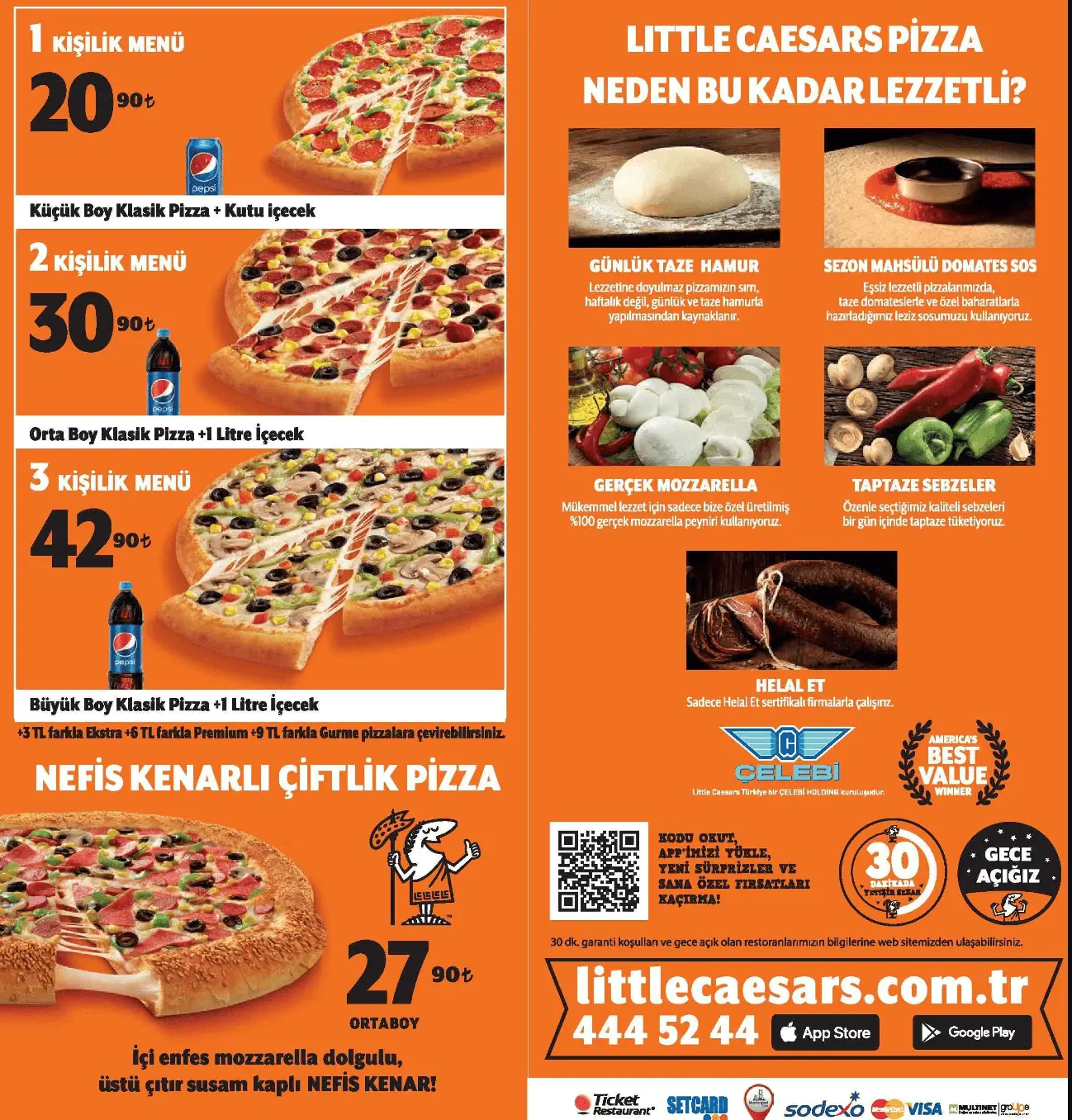 LITTLE CAESARS PIZZA COMBO FOR 1 TO 2 PERSONS MENU 2024