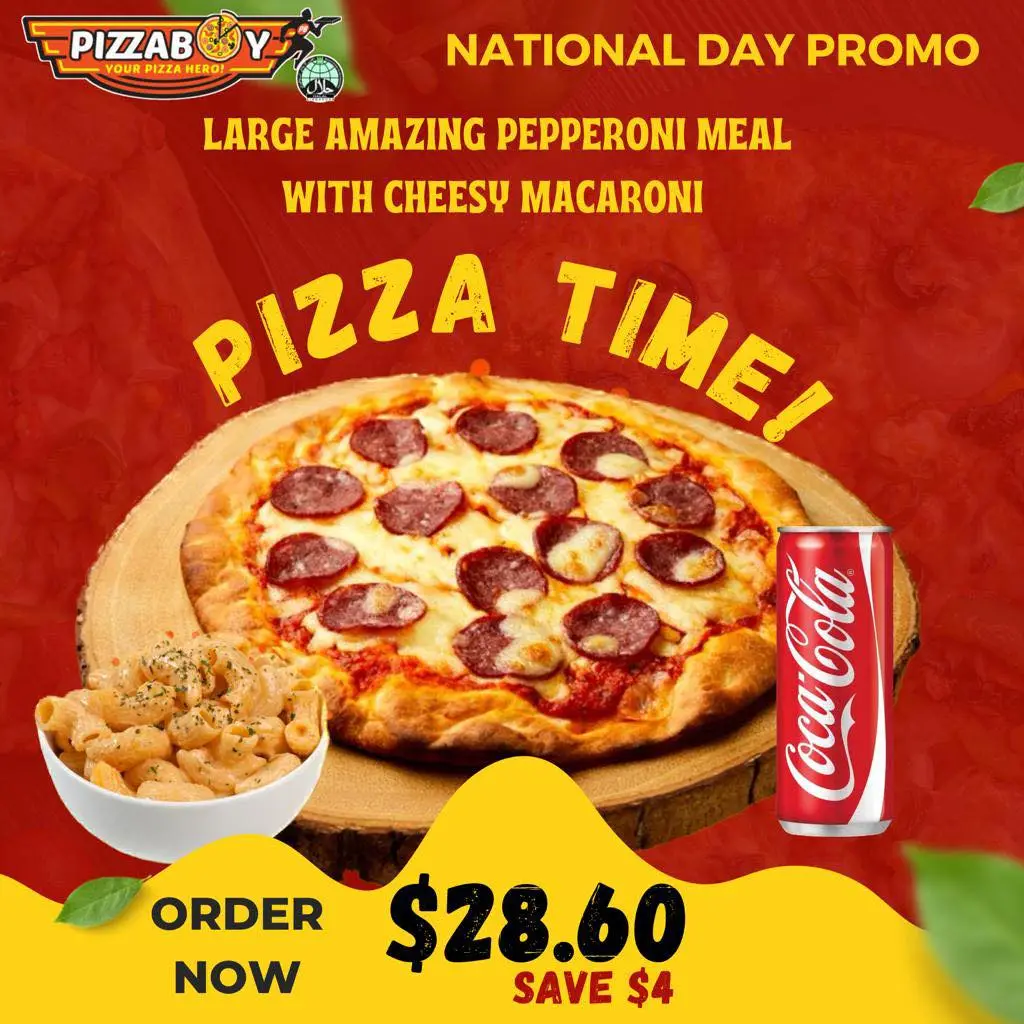 PIZZABOY AWESOME PIZZAS MENU PRICES 2024