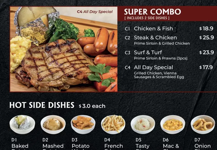 ASTON SUPER COMBO MENU PRICES 2024