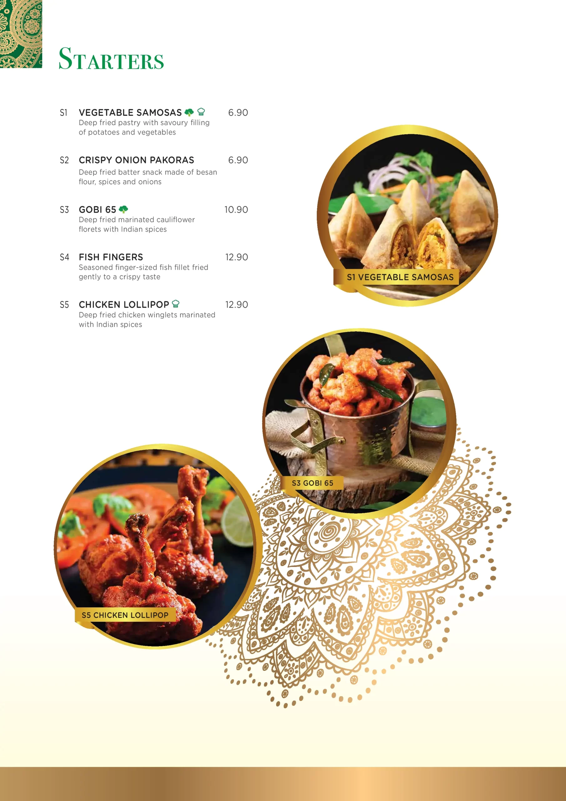 BANANA LEAF APOLO STARTERS MENU 2024