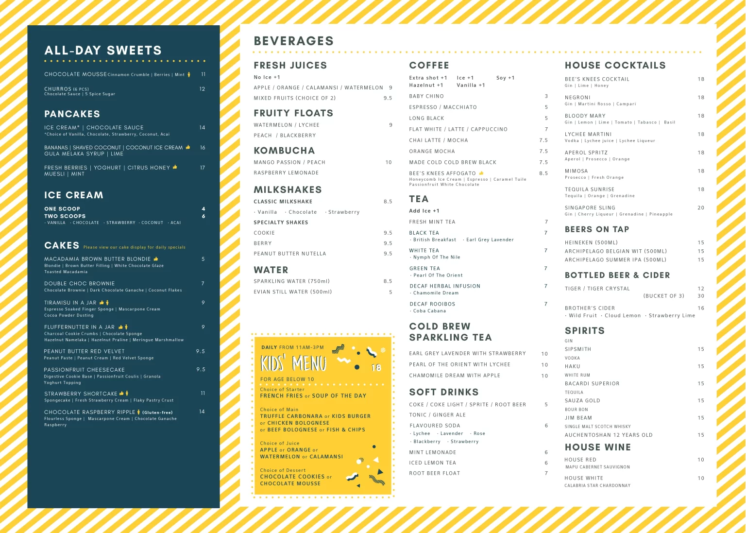 BEE’S KNEES SANDWICHES & BOWLS MENU PRICES 2024