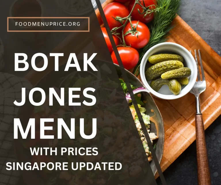 Botak Jones Menu 2024