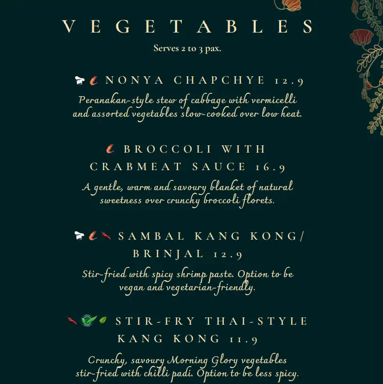 BUMBU VEGETABLES & TOFU MENU 2024