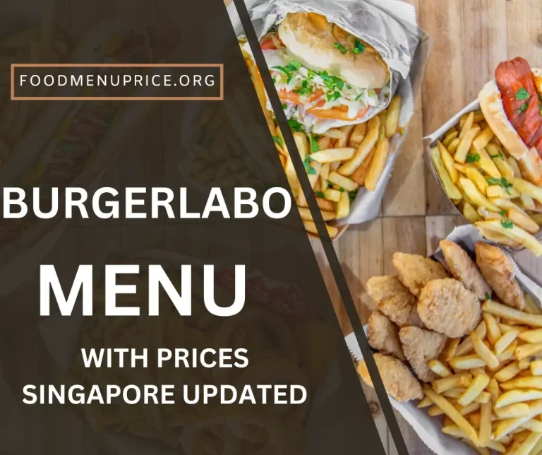 Burgerlabo Menu 2024