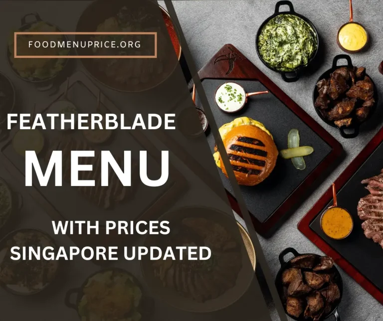 Featherblade Menu 2024