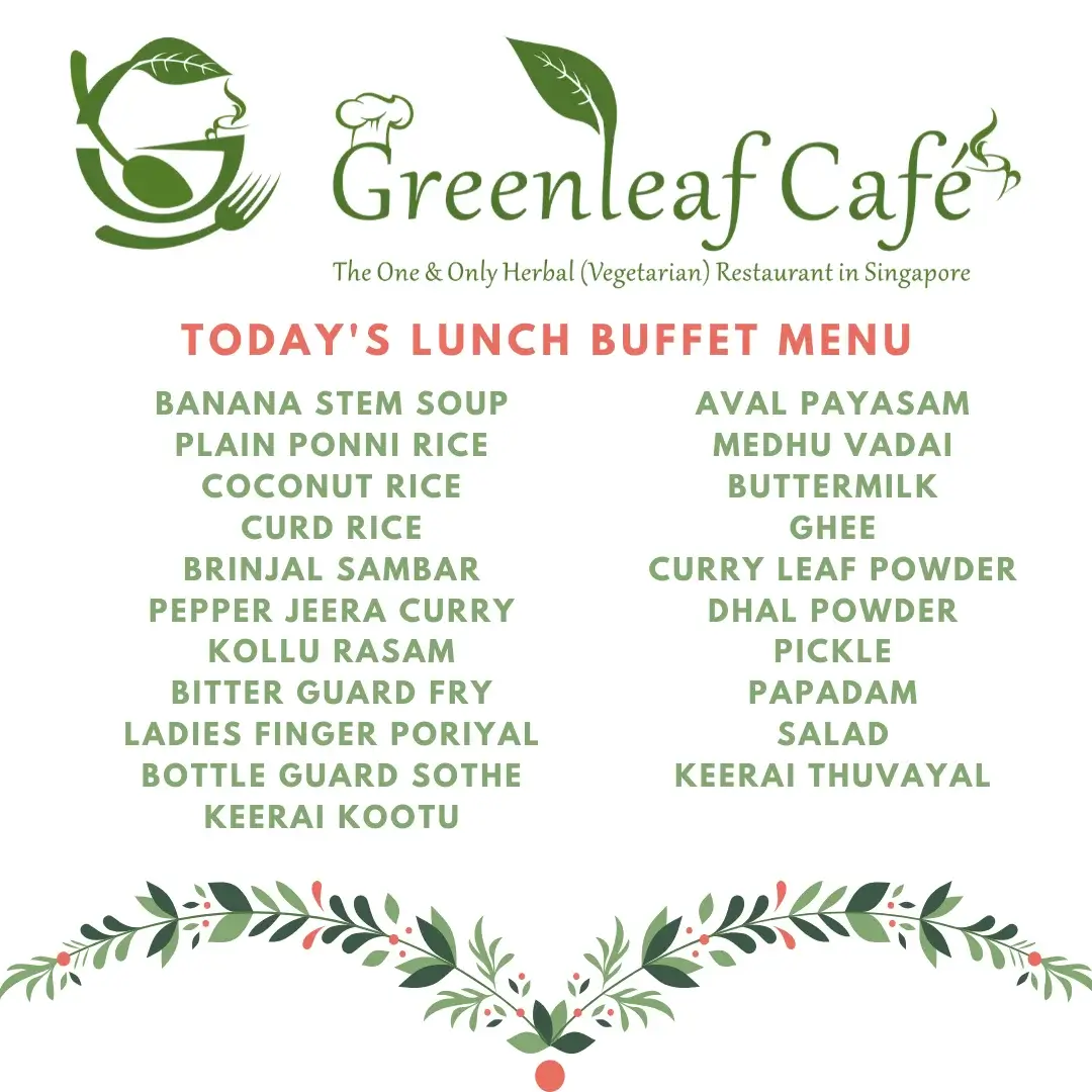 GREENLEAF CAFE LUNCH (11 AM TO 4 PM) MENU 2024