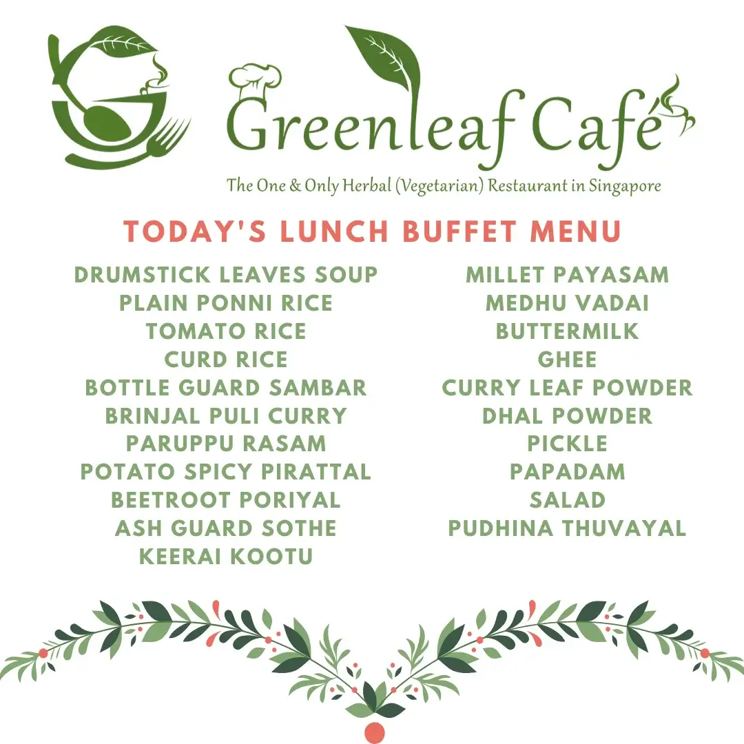 GREENLEAF CAFE LUNCH (11 AM TO 4 PM): A LA CARTE – MAIN MENU 2024