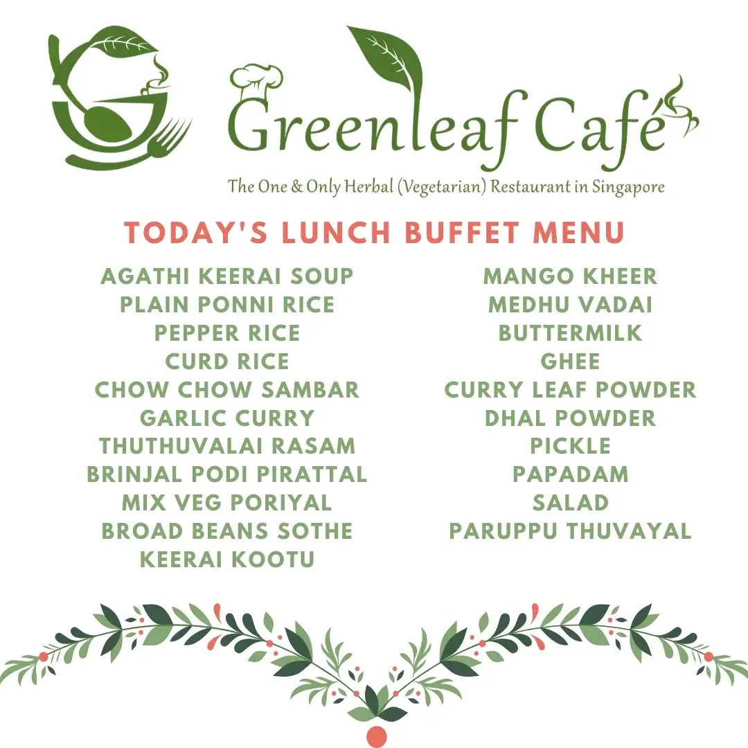 GREENLEAF CAFE LUNCH (11 AM TO 4 PM) MENU 2024