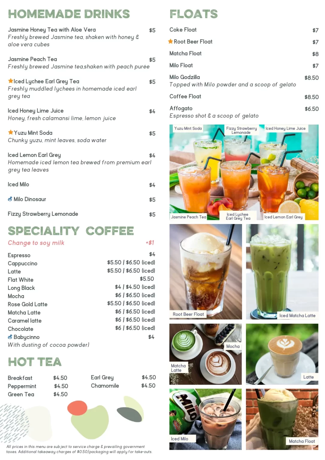 GRUB BEVERAGES MENU PRICES 2024