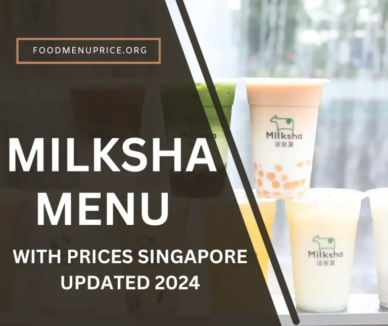 Milksha Menu 2024