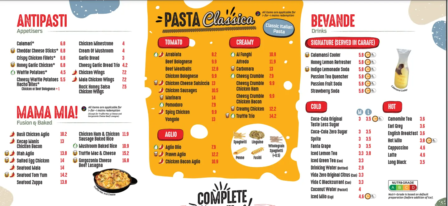 PASTAMANIA BAKED RICE MENU PRICES 2024