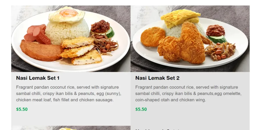 QIJI NASI LEMAK SETS MENU 2024