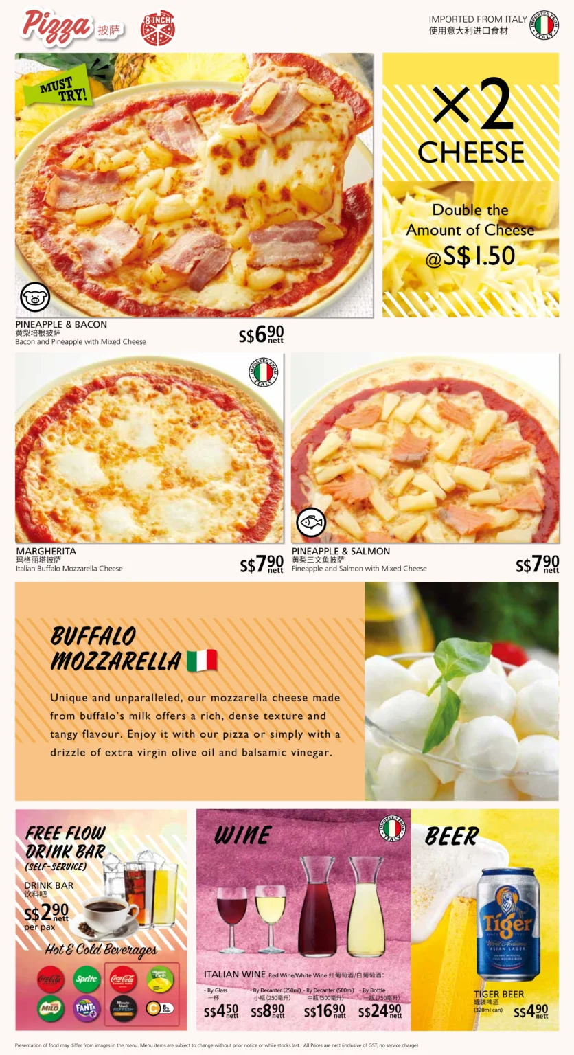 SAIZERIYA PIZZA MENU PRICES 2024