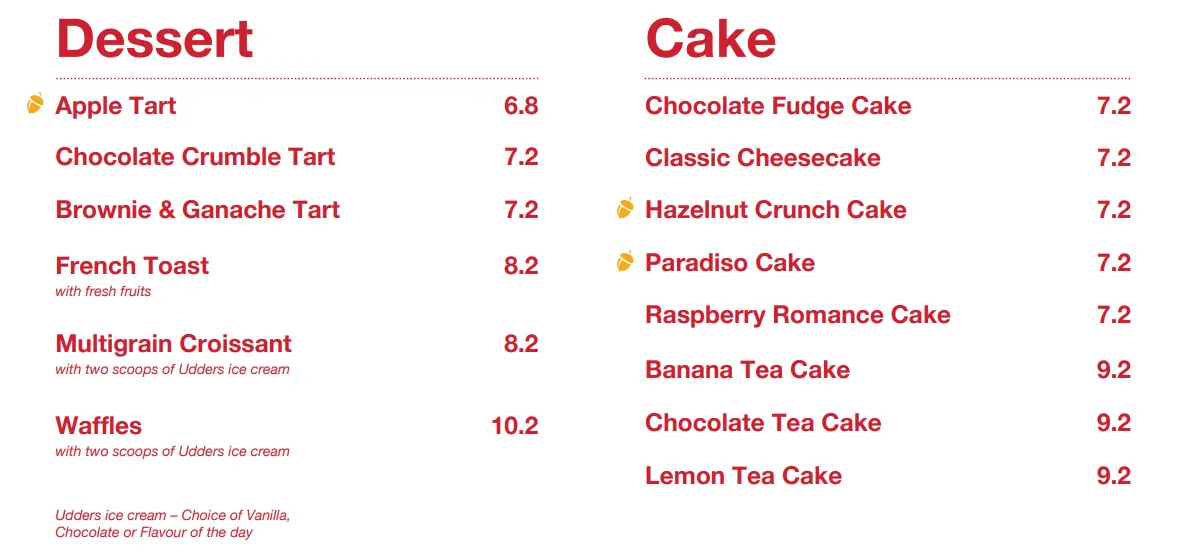 SWISSBAKE SINGAPORE SLICED CAKE MENU PRICE 2024