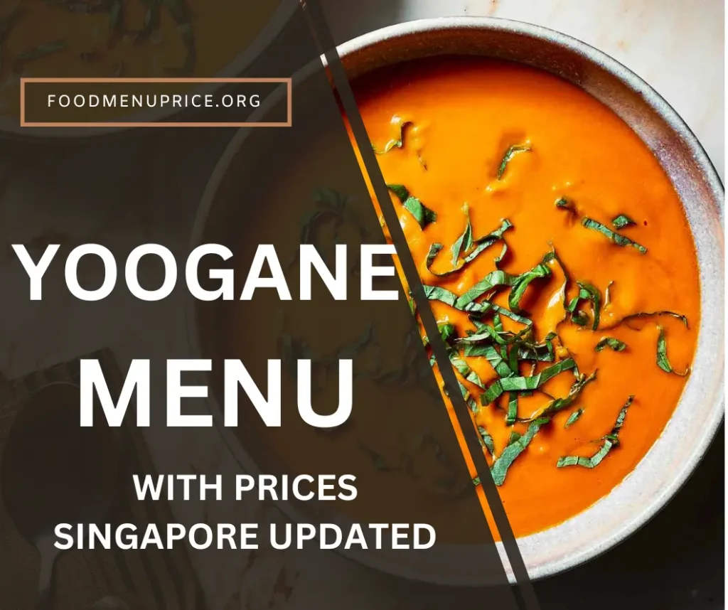 Yoogane Menu 2024