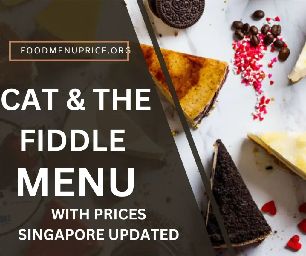 CAT & THE FIDDLE MENU 2024