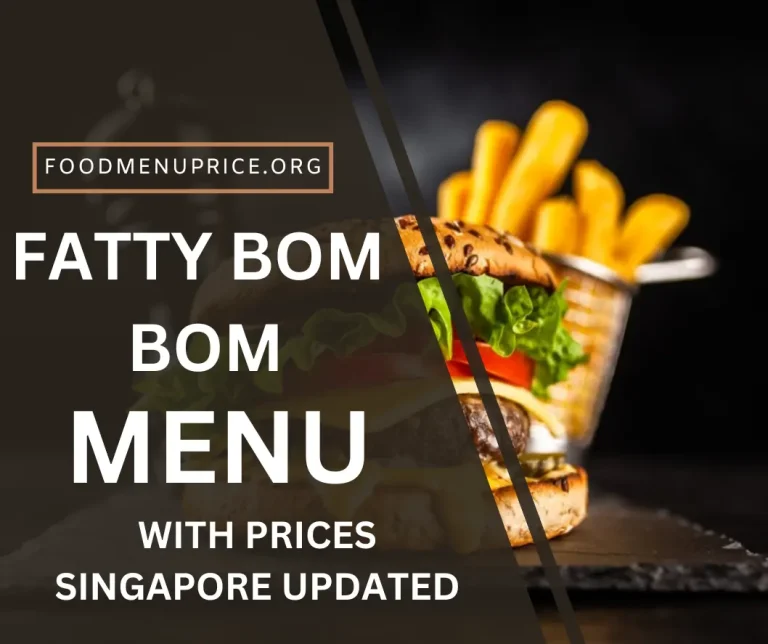 FATTY BOM BOM MENU 2024