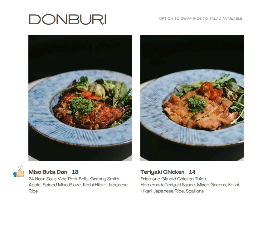 HELLO ARIGATO DONBURI MENU PRICES 2024